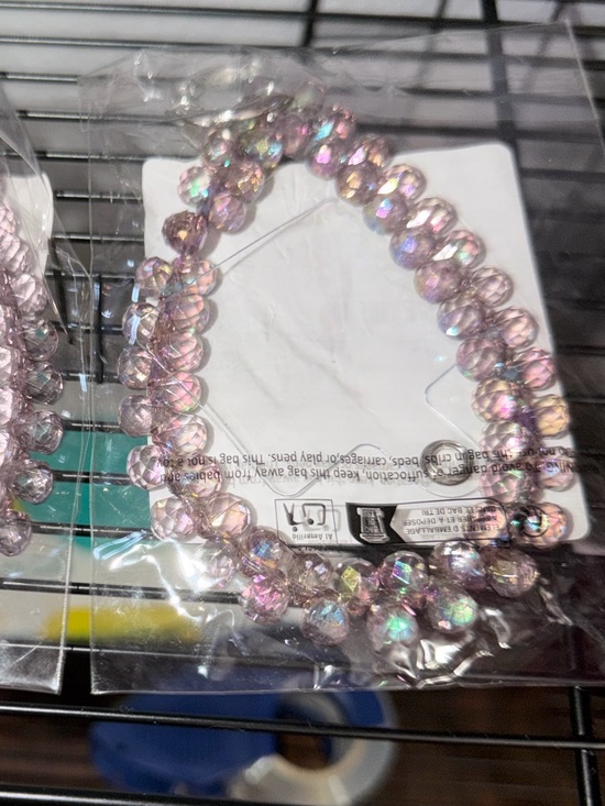 Accessories - Pink Crystal Beaded Phone Chain  - Women's Accessories